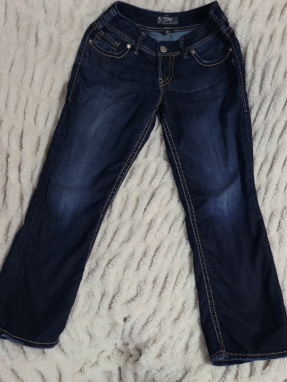 Silver Dark Blue Women’s Jeans -